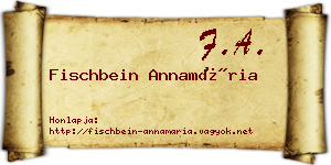 Fischbein Annamária névjegykártya